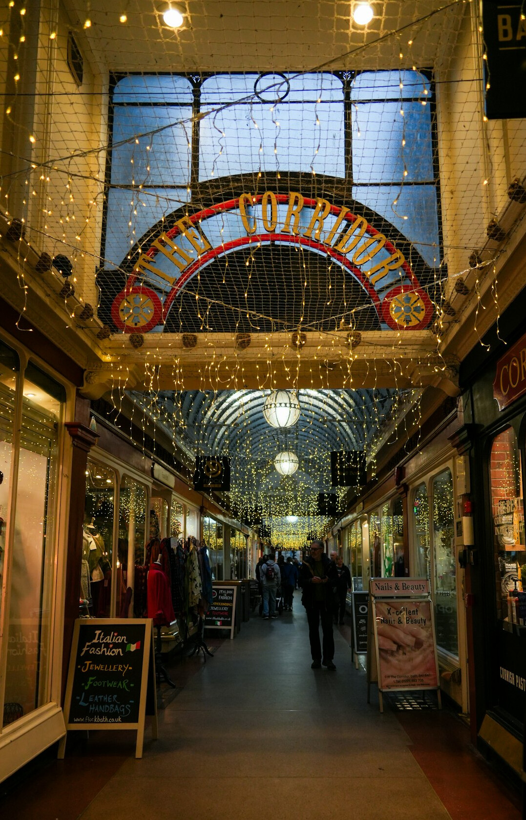retail store interior with shoppers